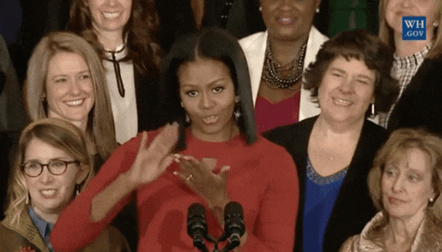 Michelle Obama Cash GIF