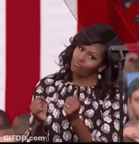 Michelle Obama Giving Speech Making Face GIF