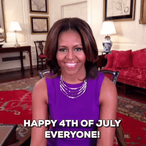 Michelle Obama Happy Fourth Of July GIF