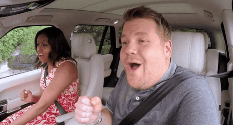 Michelle Obama James Corden Dancing GIF
