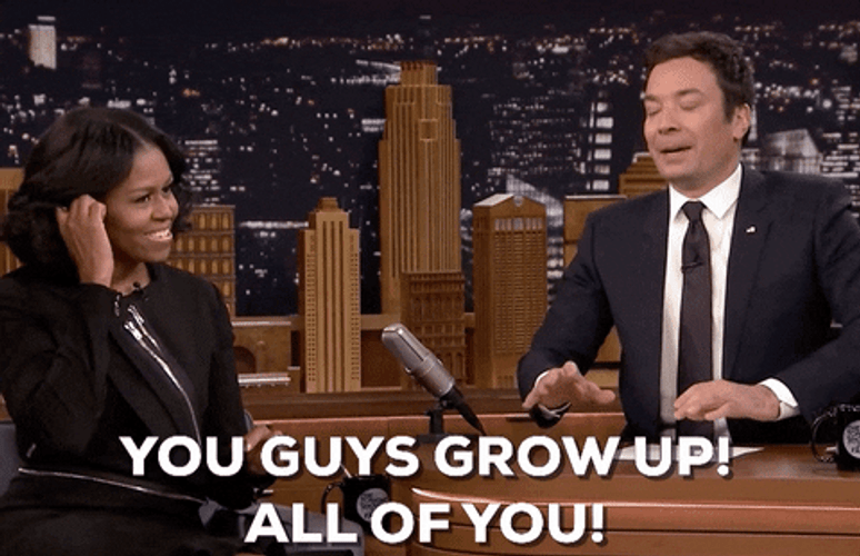 Michelle Obama Jimmy Fallon GIF