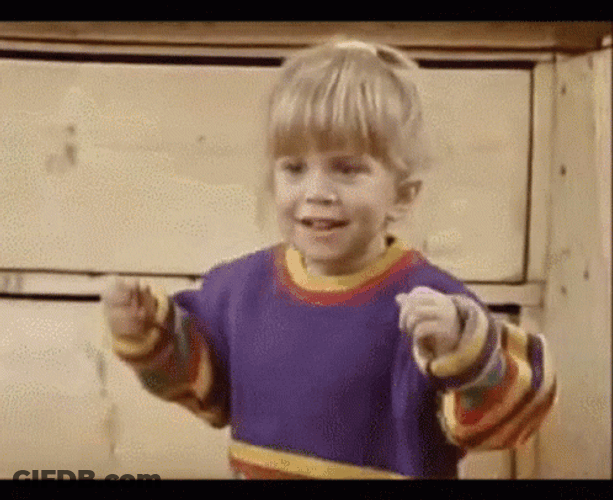 Michelle Tanner Excites For Something GIF