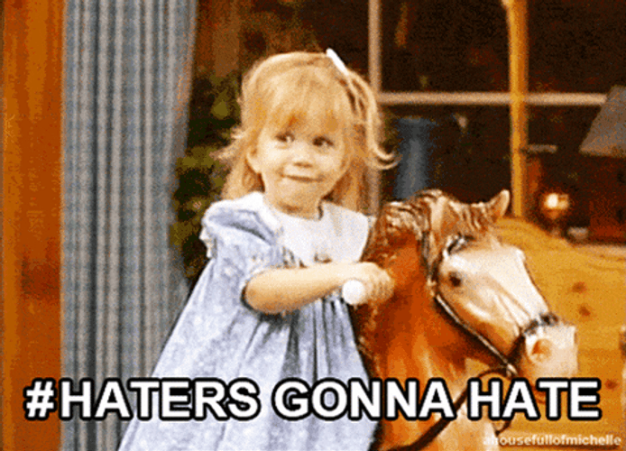 Michelle Tanner Riding A Horse Toy Haters GIF