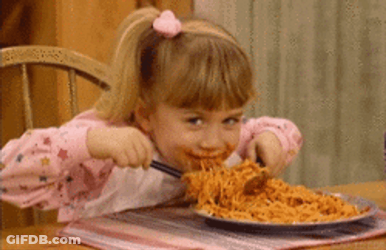 Michelle Tanner Spaghetti Pasta GIF