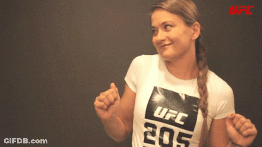 Michelle Waterson Shimmy Dance GIF