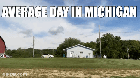 Michigan Barn On An Average Day GIF