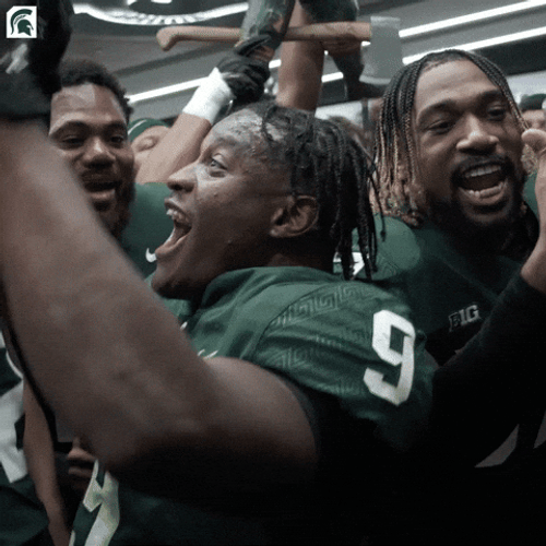 Michigan Football Kenneth Walker Celebrating GIF