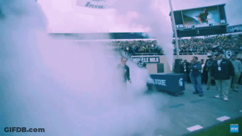 Michigan State Football Player Number 48 On Field GIF