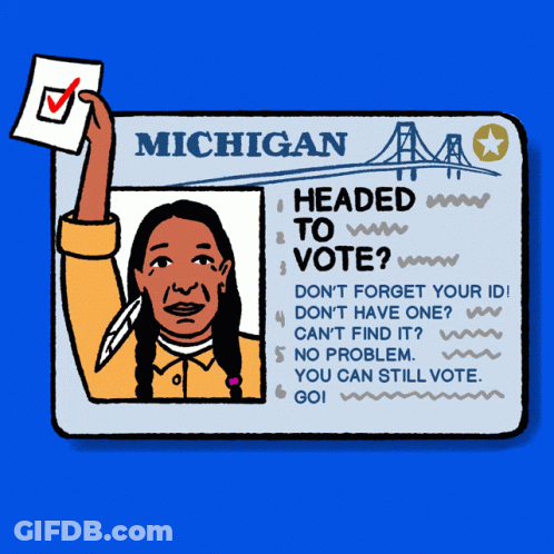 Michigan Voter ID Illustration GIF