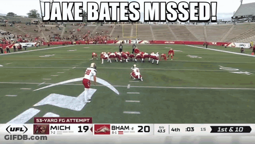 Michigan Vs Bham Football Game GIF