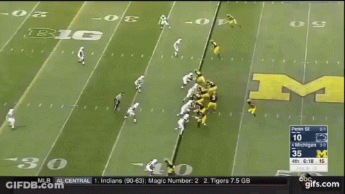 Michigan Vs Penn State Football On ESPN GIF