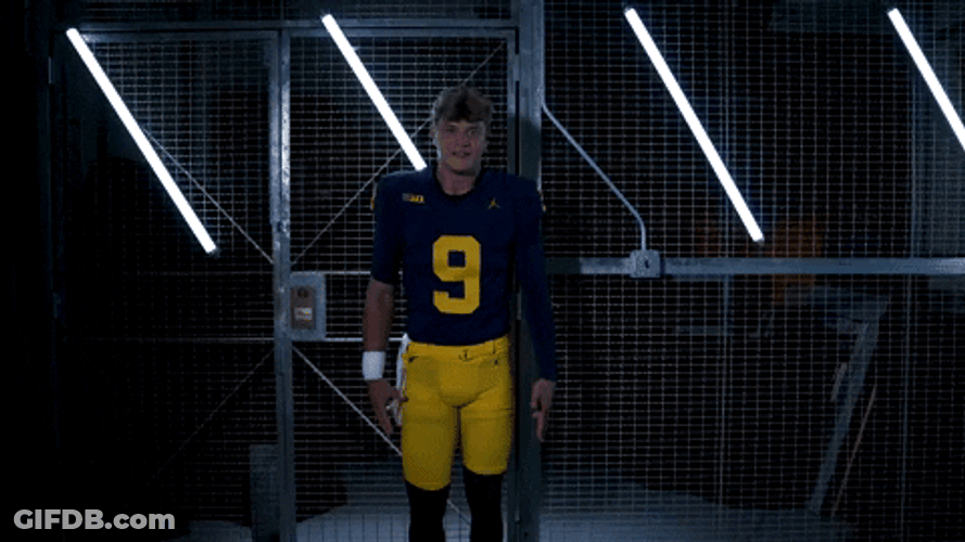 Michigan Wolverines Jj Mccarthy Yelling GIF
