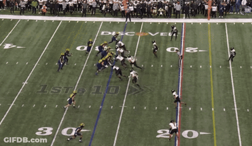 Michigan Wolverines Messy Play GIF
