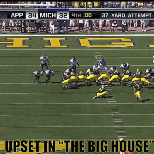 Michigan Wolverines Upset In The Big House GIF