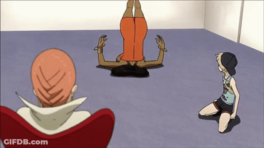Michiko Malandro Head Stand GIF