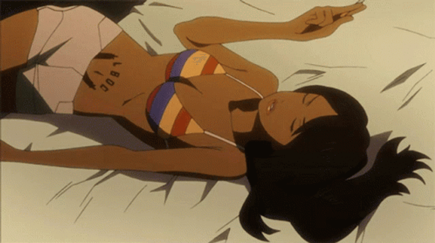Michiko Malandro Smoking In Bed GIF