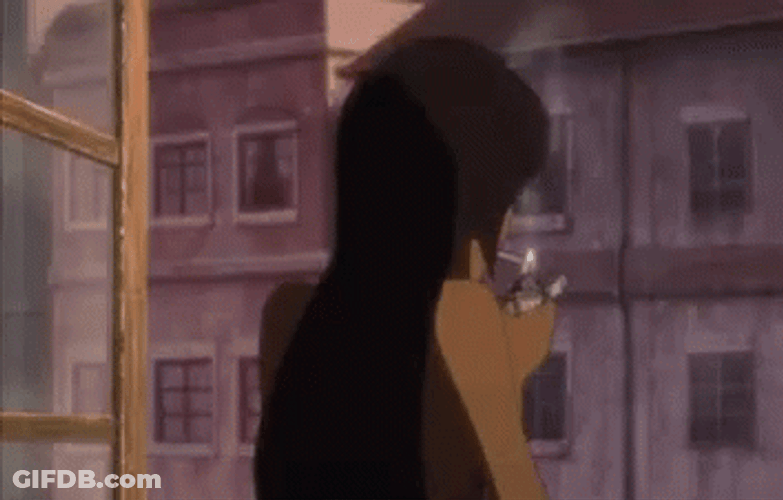 Michiko Malandro Smoking GIF