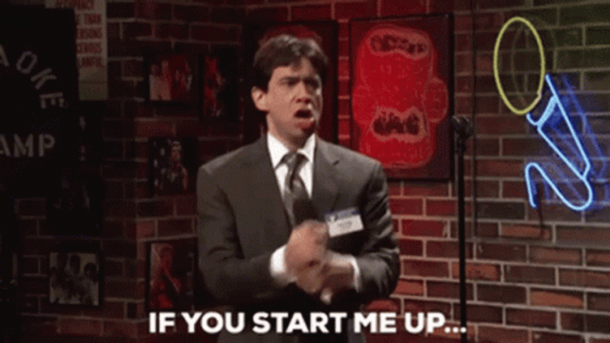 Mick Jagger If You Start Me Up GIF