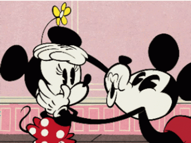 Mickey And Minnie Lover Kiss GIF
