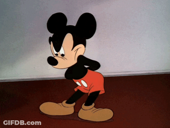 Mickey Angry Waiting Meme GIF