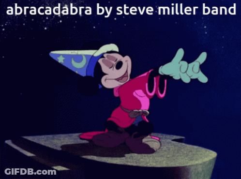 Mickey Mouse Abracadabra By Steve Miller Band GIF