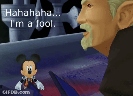 Mickey Mouse And Man Saying I'm A Fool GIF