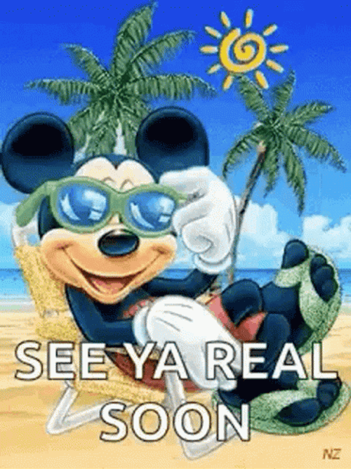 Mickey Mouse Beach See Ya Soon GIF
