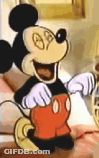 Mickey Mouse Cartoon Character With Open Mouth GIF