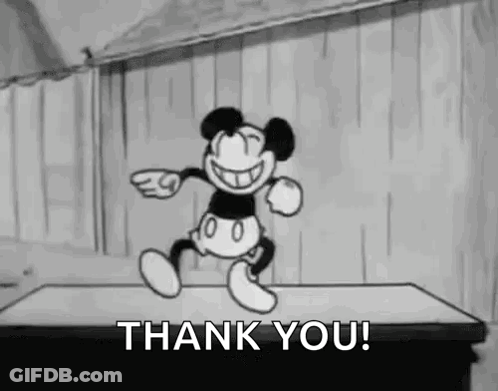 Mickey Mouse Dancing Saying Thank You GIF