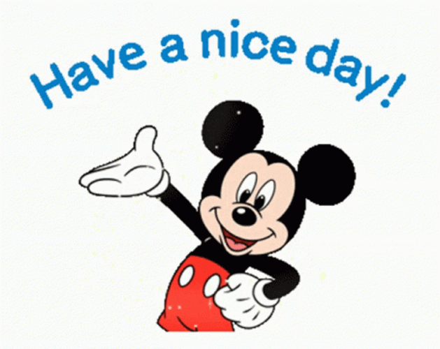 Mickey Mouse Disney Good Morning Nice Day GIF