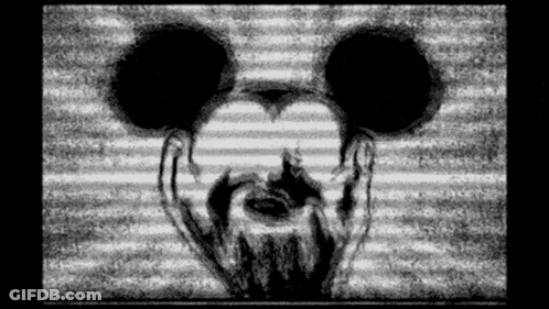 Mickey Mouse Face With Beard GIF