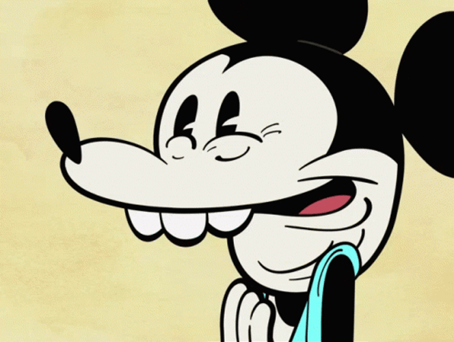 Mickey Mouse Fake Laugh GIF