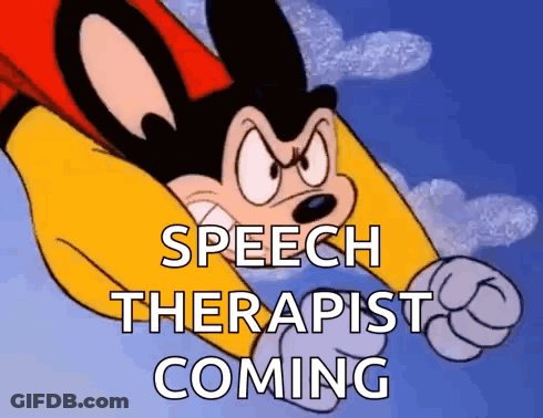 Mickey Mouse Flying Speech Therapist GIF