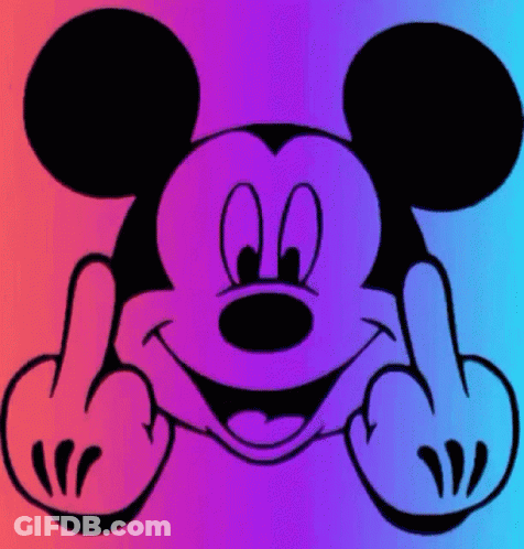 Mickey Mouse Giving Middle Finger GIF
