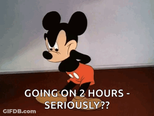 Mickey Mouse Going On 2 Hours Seriously GIF