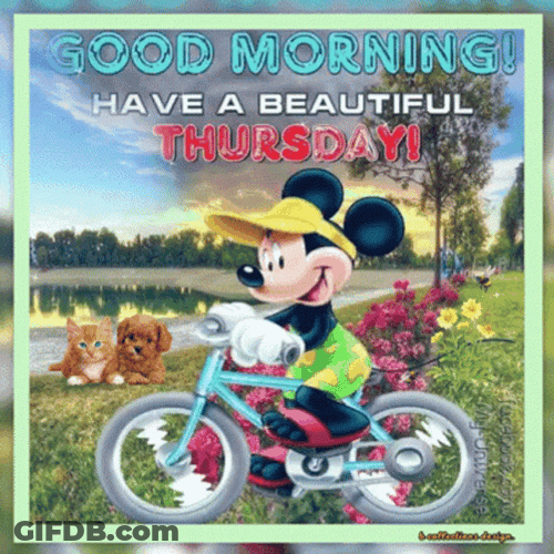 Mickey Mouse Good Morning Thursday Funny GIF