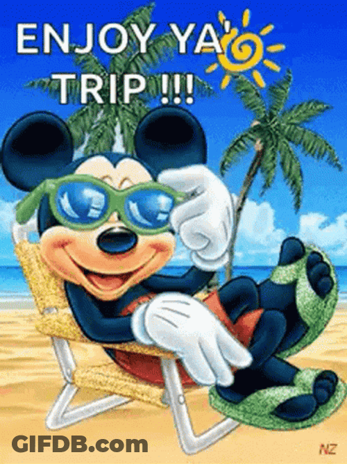 Mickey Mouse Have Fun Summer Trip GIF