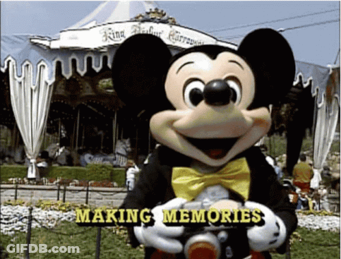 Mickey Mouse Holding Camera Making Memories GIF