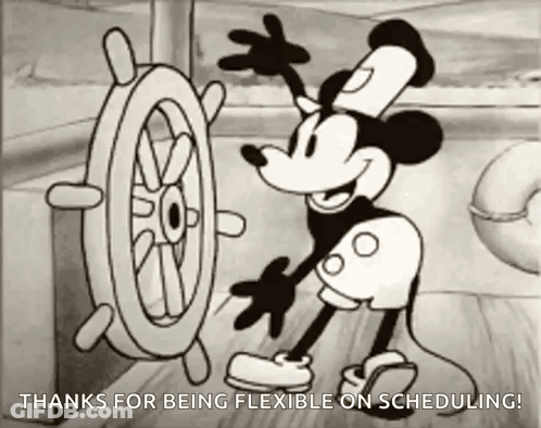 Mickey Mouse Holding Steering Wheel Thanks GIF