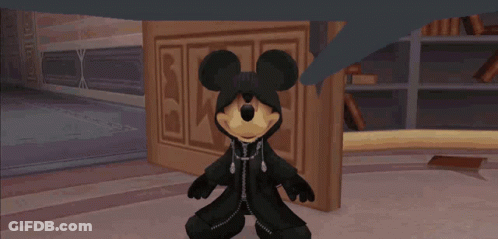 Mickey Mouse In Black Hooded Jacket GIF