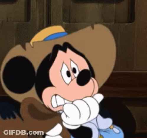 Mickey Mouse In Cowboy Hat And Scarf GIF