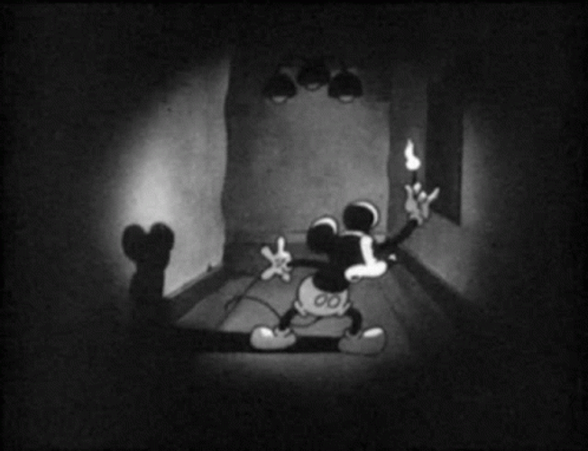Mickey Mouse In The Dark GIF