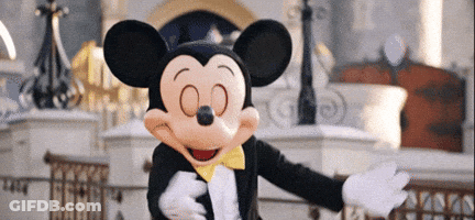 Mickey Mouse In Tuxedo With Yellow Bow Tie GIF