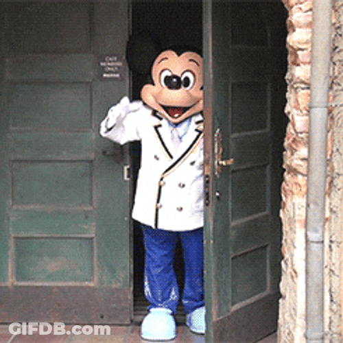 Mickey Mouse Mascot Bye Bye Meme GIF