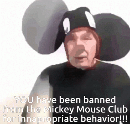 Mickey Mouse Mascot Finger Pointing GIF