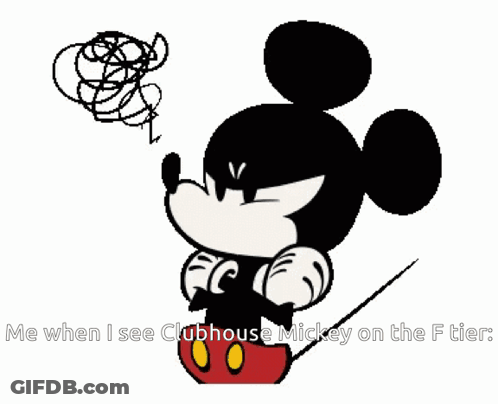 Mickey Mouse Me When I See Clubhouse Mickey On The F Ticket GIF