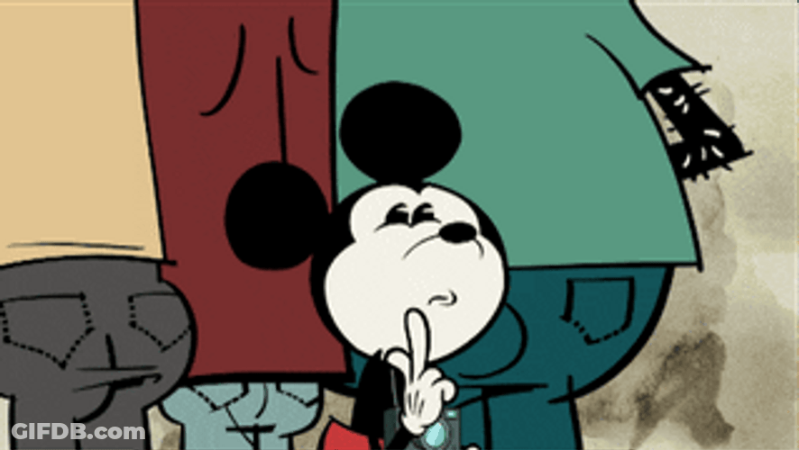 Mickey Mouse Not Sure GIF
