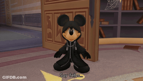 Mickey Mouse Saying Say Fellas GIF