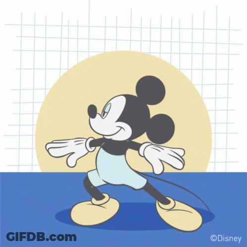 Mickey Mouse Saying Stay Healthy GIF