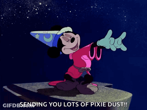Mickey Mouse Sending Pixie Dust GIF
